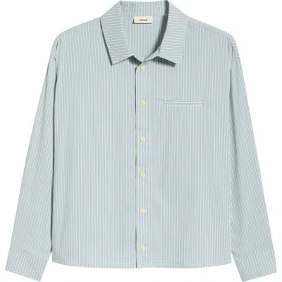 Elwood Stripe Button-up Shirt In Blue