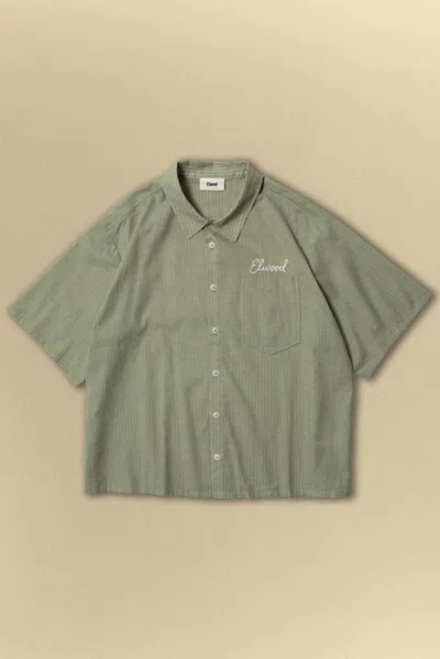 Elwood Summer Button Up In Green