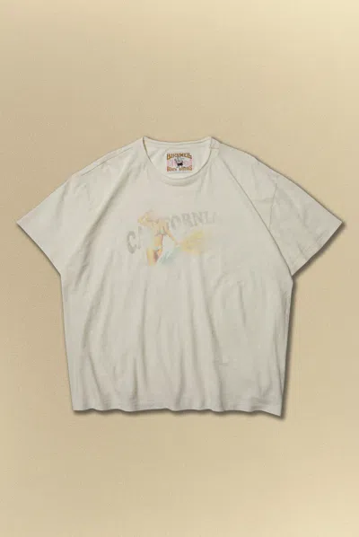 Elwood Surf Slub Tee In White