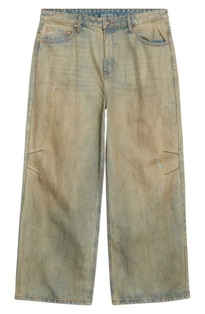 Elwood Tapered Knee Denim Pants In Sandbox