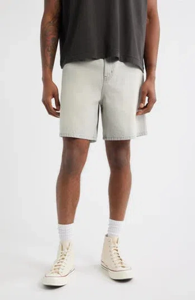 Elwood Trail Cotton Denim Shorts In White