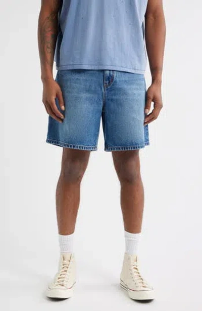 Elwood Trail Cotton Denim Shorts In Classic Medium