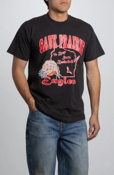 Elwood Vintage '96 Sauk Prairie Basketball Tee In Black