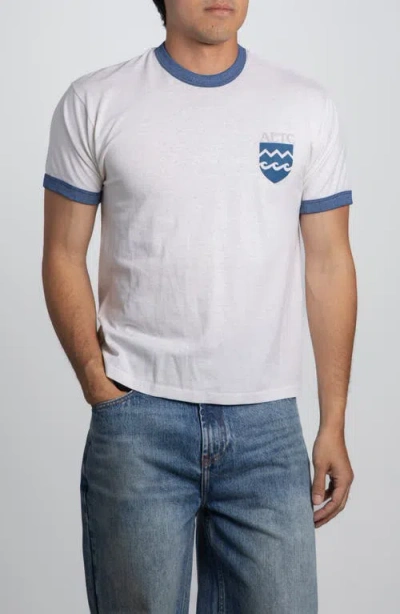 Elwood Vintage Aetc Ringer Tee In White