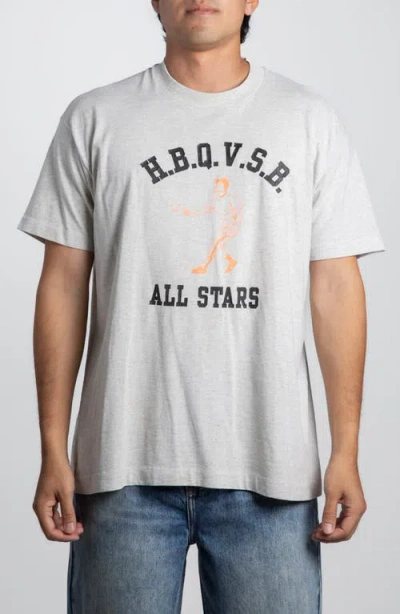 Elwood Vintage All Stars Baseball Tee In Gray