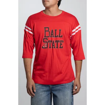 Elwood Vintage Ball State Football Tee In Red