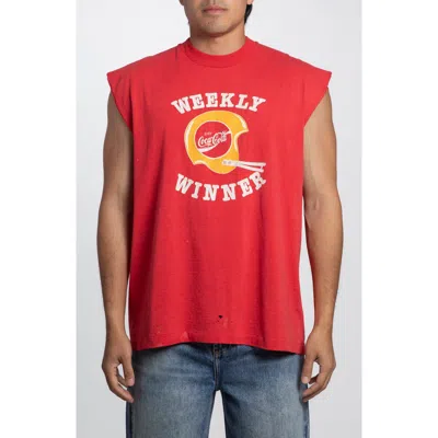 Elwood Vintage Coca Cola Weekly Winner Tee In Red