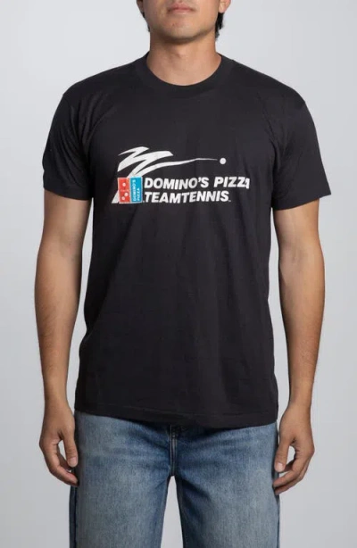 Elwood Vintage Domino's Pizza Tee In Black