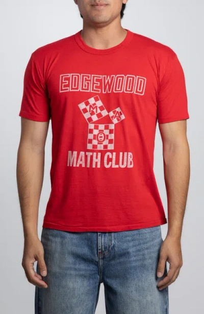 Elwood Vintage Edgewood Math Club Tee In Red