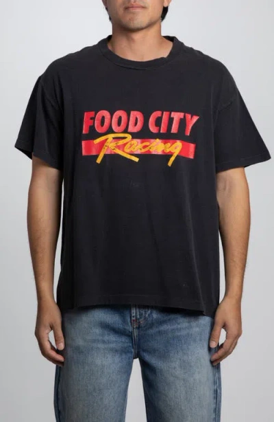 Elwood Vintage Food City Racing Tee In Black