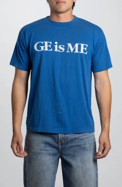Elwood Vintage Ge Is Me Tee In Blue