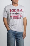 Elwood Vintage Ihsa Swim Tee In Gray