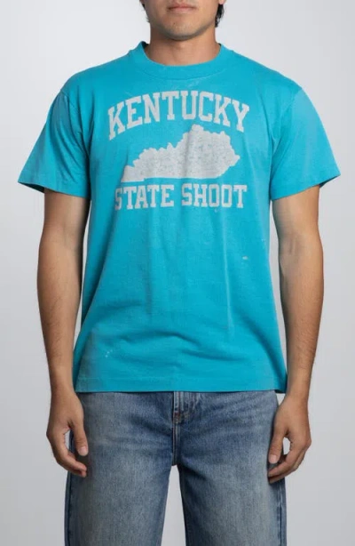 Elwood Vintage Kentucky State Shoot Tee In Blue