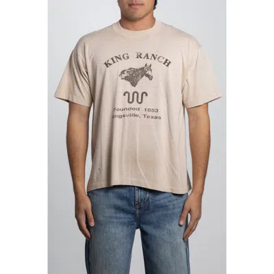 Elwood Vintage King Ranch Tee In Neutral