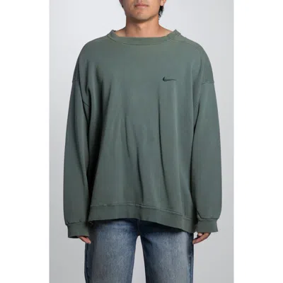 Elwood Vintage Nike Crewneck Sweatshirt In Green
