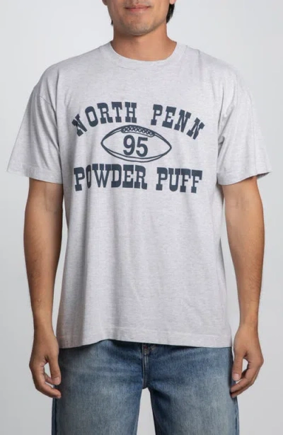 Elwood Vintage North Penn Powderpuff Football Tee In Gray