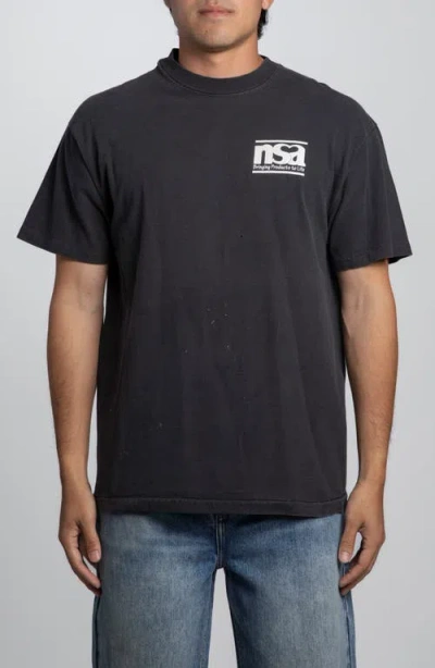 Elwood Vintage Nsa Tee In Black