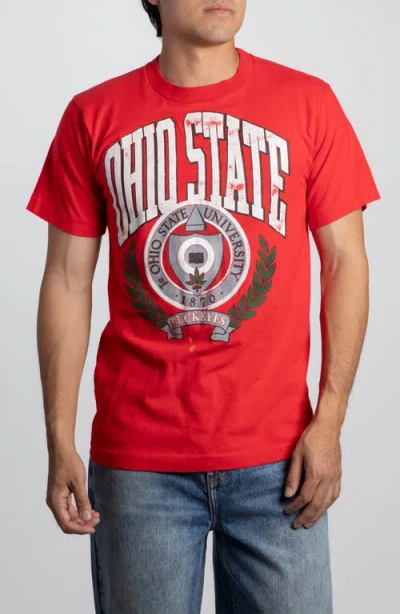 Elwood Vintage Ohio State Buckeyes Tee In White
