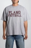 Elwood Vintage Plano Football Tee In Gray