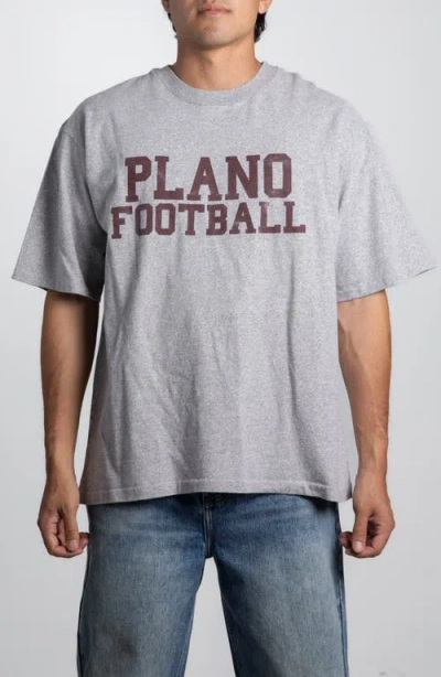 Elwood Vintage Plano Football Tee In Gray