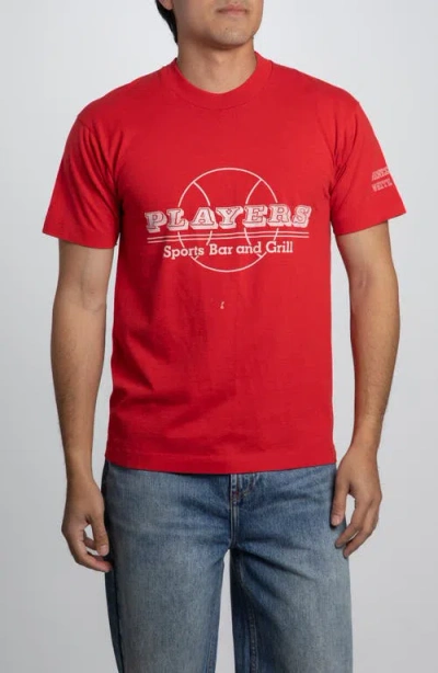 Elwood Vintage Players Tee In Red