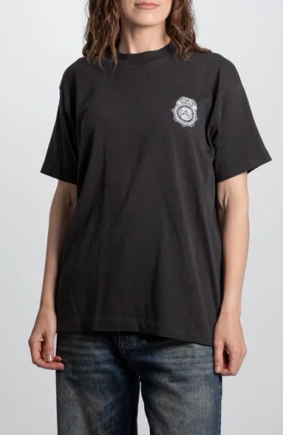 Elwood Vintage Police Tee In Animal Print