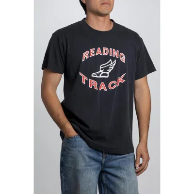 Elwood Vintage Reading Track Tee In Blue