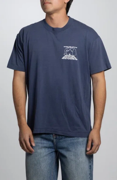 Elwood Vintage Star Wars Prom Tee In Blue