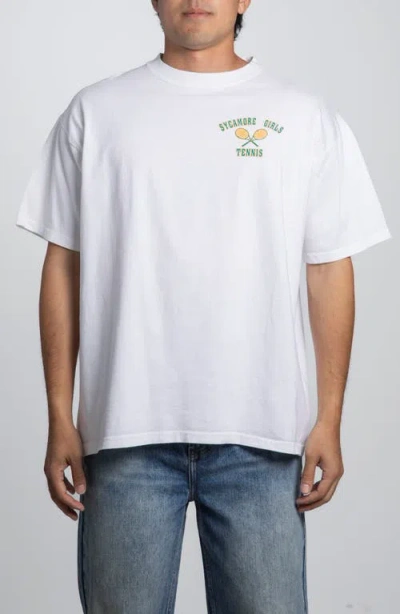 Elwood Vintage Sycamore Tennis Tee In White