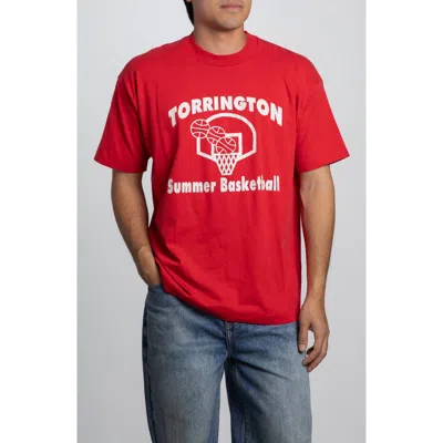 Elwood Vintage Torrington Summer Basketball Tee In Red