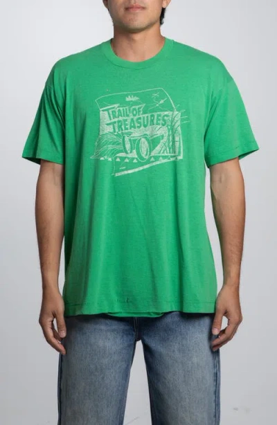 Elwood Vintage Trails Of Pleasure Tee In Green