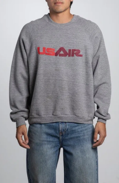 Elwood Vintage Usair Sweatshirt In Gray