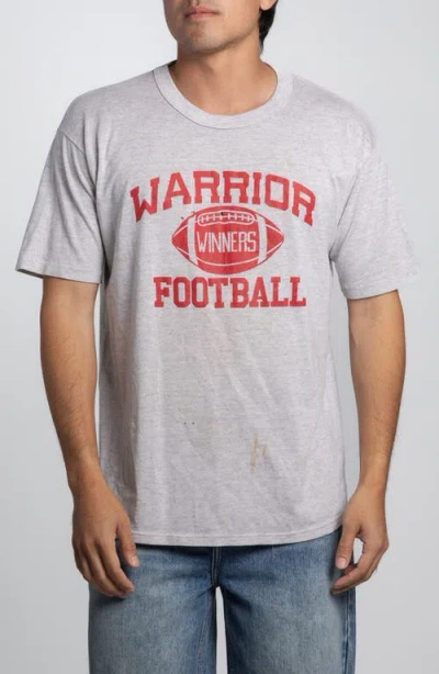 Elwood Vintage Warrior Football Tee In Gray