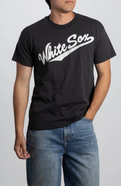 Elwood Vintage White Sox Tee In Black
