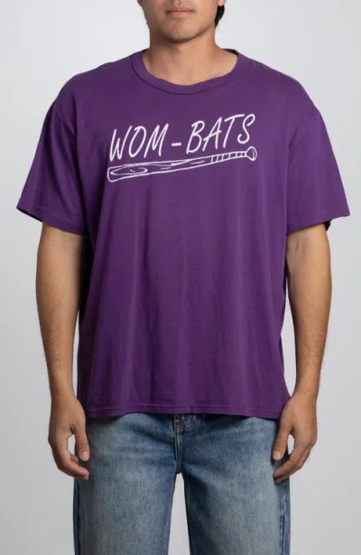 Elwood Vintage Wom-bats Baseball Tee In Purple