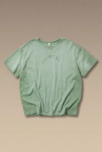 Elwood Weathered Tee In Green