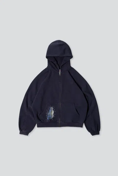 Elwood Westward Zip Hoodie In Blue