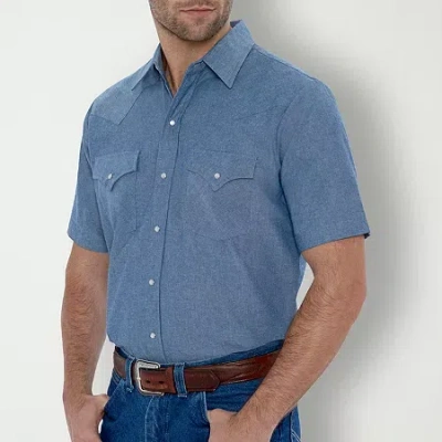 Ely Cattleman Chambray Shirt-big & Tall In Blue