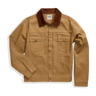 Ely Cattleman Mens Lightweight Tall Trucker Jacket In Brown