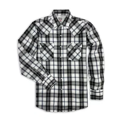 Ely Cattleman Mens Long Sleeve Western Shirt In Black