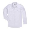 Ely Cattleman Outdoor Big And Tall Mens Long Sleeve Western Shirt In White