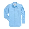 Ely Cattleman Outdoor Mens Long Sleeve Western Shirt In Blue