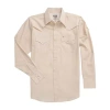 Ely Cattleman Outdoor Mens Long Sleeve Western Shirt In Neutral