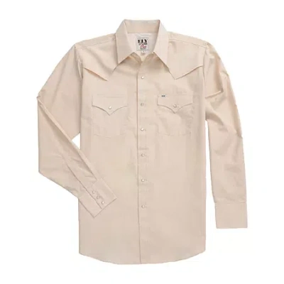 Ely Cattleman Outdoor Mens Long Sleeve Western Shirt In Neutral