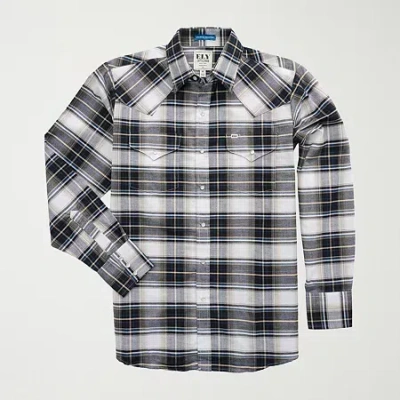 Ely Cattleman Tall Mens Long Sleeve Western Shirt In Black