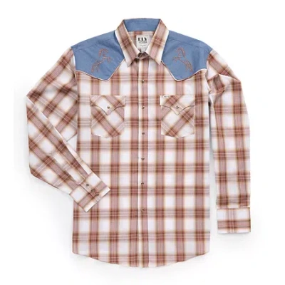 Ely Cattleman Tall Mens Long Sleeve Western Shirt In Sand