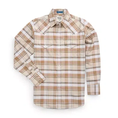 Ely Cattleman Tall Mens Long Sleeve Western Shirt In Sand