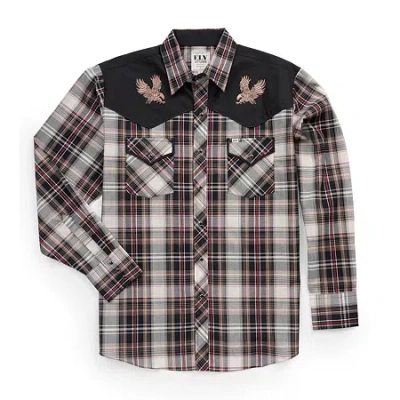 Ely Cattleman Tall Mens Long Sleeve Western Shirt In Sand