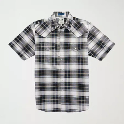 Ely Cattleman Tall Mens Short Sleeve Western Shirt In Black