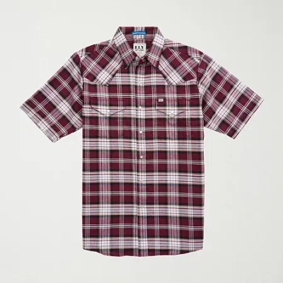 Ely Cattleman Tall Mens Short Sleeve Western Shirt In Red